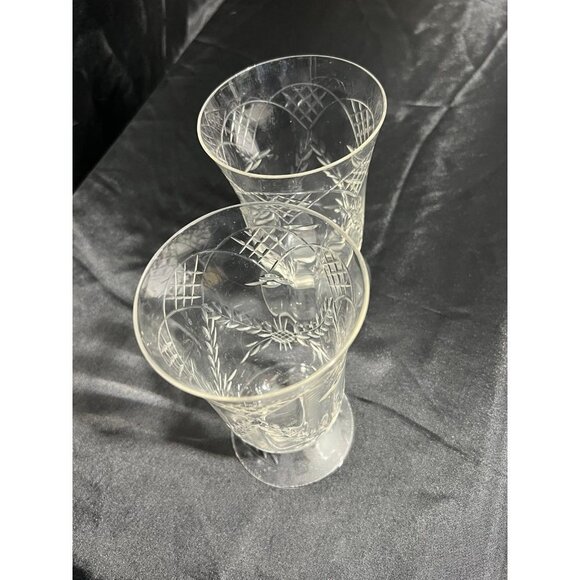 Vintage 2pc Glass Set - Picture 5 of 7